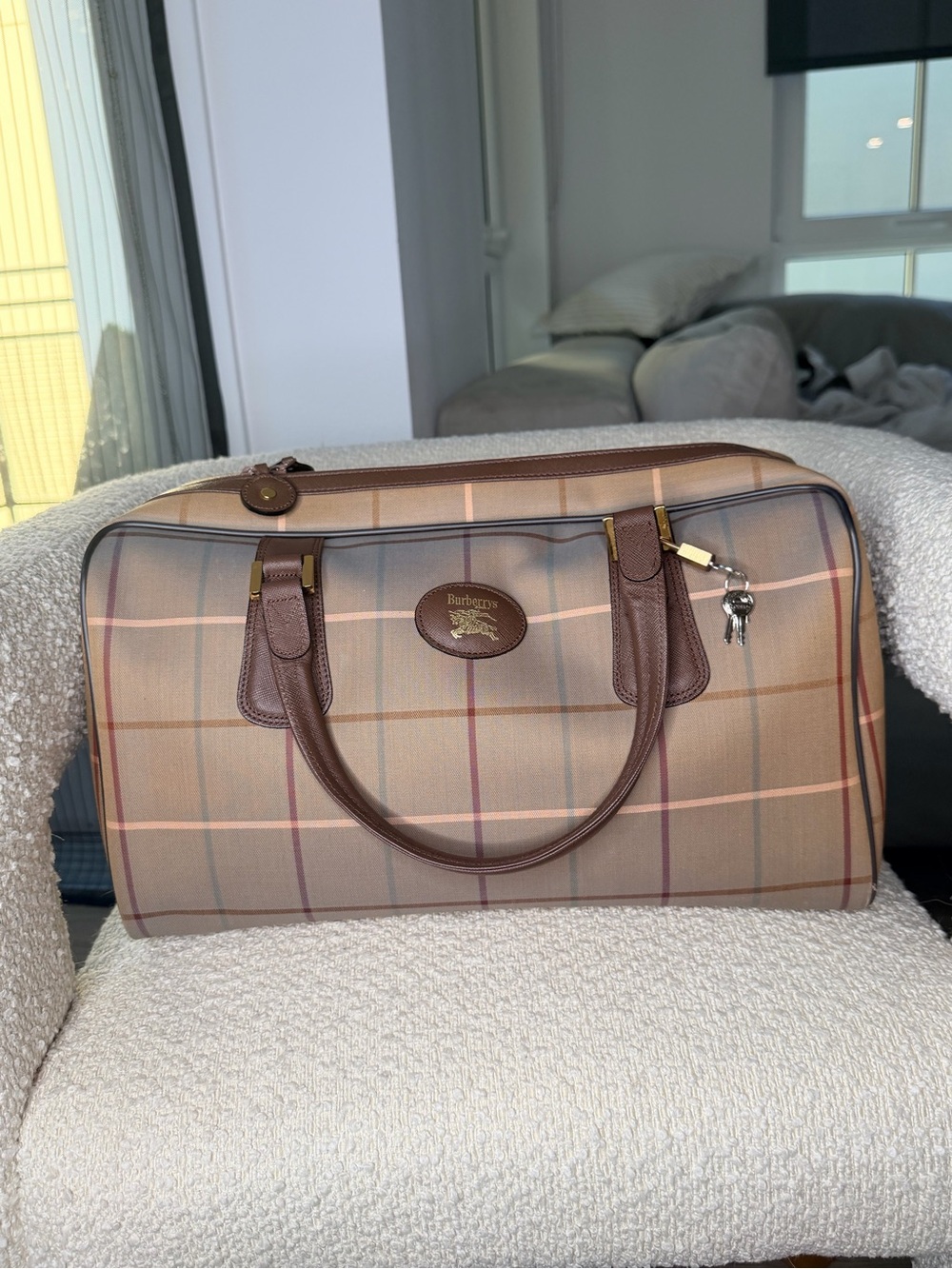 Vintage Burberrys Nova Check Duffle Bag